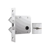 Fechadura 1006s WC Porta De Correr Roseta Quadrada Inox Stam