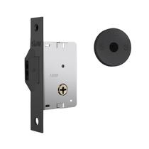 Fechadura 1008 Trava Auxiliar Tetra Chave Para Porta Correr/Bater Roseta Redonda Preto Fosco 30mm Stam Fechadura 1008 Trava Auxiliar Tetra Chave Para Porta Correr/Bater Roseta Redonda Preto Fosco 30mm Stam