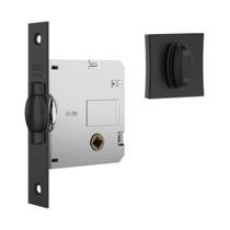 Fechadura 1025 Tetra Rolete Roseta Quadrada WC Black - Stam