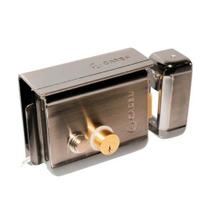 Fechadura 12v luxo revers c botao niquel Fechadura 12v luxo revers c botao niquel