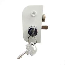 Fechadura 1520 Central Trinco Rolete Para Porta Abrir Branco