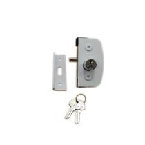 Fechadura 1520 + contra fechadura 1504A v/a para porta de vidro temperado blindex - Branco