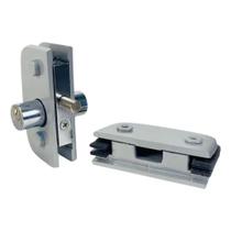 Fechadura 1520 E Contra Fechadura 1531 Para Porta De Vidro Cor Fosco