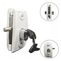 Fechadura 1520 Porta De Abrir Vidro Temperado Blindex Branco