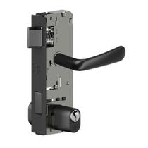 Fechadura 1520ta porta vidro maçaneta preto fosco 3f 3080 Fechadura 1520ta porta vidro maçaneta preto fosco 3f 3080