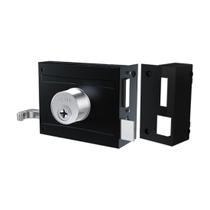 Fechadura 1701/100 Preto Fosco Esp. Inox Stam
