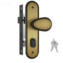 Fechadura 1801/10 Espelho Oxidado Externa Porta Madeira