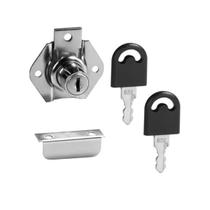 Fechadura 22mm Porta Gaveta Armario Moveis Cromada Fechadura 22mm Porta Gaveta Armario Moveis Cromada