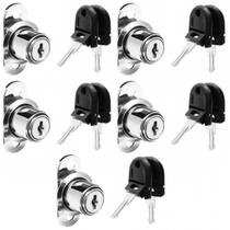 Fechadura 24,5mm Pressão Pino Avanço Móveis 5 Unidades