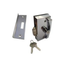 Fechadura 3530 bico de papagaio para porta de correr + contra fechadura 3230 v/a - Cromado