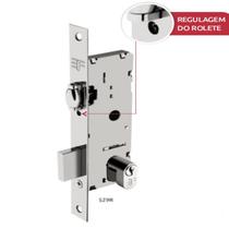 Fechadura 3f 529r51 rolete pivotante cromad porta alum ferro Fechadura 3f 529r51 rolete pivotante cromad porta alum ferro