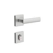 Fechadura 3f linha design roseta quadrada externa - inox Fechadura 3f linha design roseta quadrada externa - inox