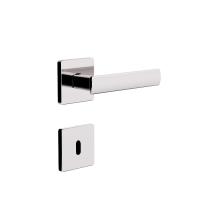 Fechadura 3f linha design roseta quadrada inox interna - cromado