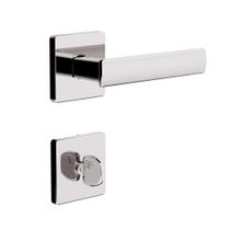Fechadura 3F Roseta Quadrada Banheiro Cromada - 840B817 Fechadura 3F Roseta Quadrada Banheiro Cromada - 840B817
