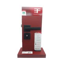 Fechadura 3F Roseta Quadrada Externa Preta Maçaneta Alavanca Fechadura 3F Roseta Quadrada Externa Preta Maçaneta Alavanca