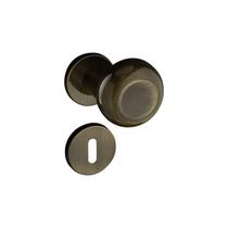Fechadura 400 com Roseta Bronze Oxidado Interna Rosa Pado Fechadura 400 com Roseta Bronze Oxidado Interna Rosa Pado