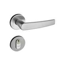 Fechadura 401 com Roseta Cromo Acetinado Externa Fechadura 401 com Roseta Cromo Acetinado Externa