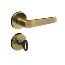 Fechadura 403 com Roseta Bronze Oxidado Banheiro
