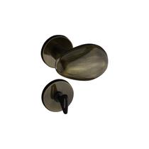 Fechadura 404 com Roseta Bronze Oxidado Banheiro