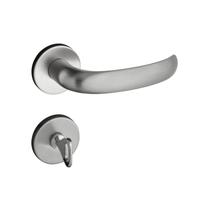 Fechadura 406 com Roseta Cromo Acetinado Banheiro