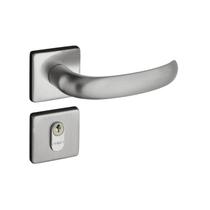 Fechadura 406 com Roseta Cromo Acetinado Externa Fechadura 406 com Roseta Cromo Acetinado Externa