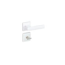 Fechadura 408 com Roseta Branco Banheiro Fechadura 408 com Roseta Branco Banheiro