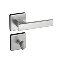 Fechadura 408 com Roseta Cromo Acetinado Banheiro Fechadura 408 com Roseta Cromo Acetinado Banheiro