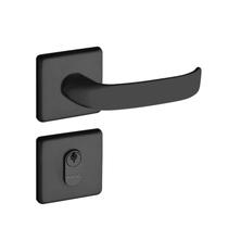 Fechadura 413 com Roseta Preto Externa Fechadura 413 com Roseta Preto Externa