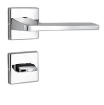 Fechadura 451 St2 55mm Cromado Roseta Quadrada Lafonte