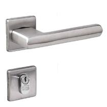 Fechadura 454 St2 55mm Escovada Roseta Quadrada Lafonte