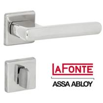 Fechadura 454 St2 55mm Polido Roseta Quadrada Lafonte