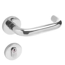 Fechadura 517 Externa St2 Inox Polido 55mm La Fonte Cilindro Zamack