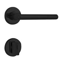 Fechadura 6521 Architect Banheiro ST2-55 ROS 323 55mm Preto Fosco La Fonte Fechadura 6521 Architect Banheiro ST2-55 ROS 323 55mm Preto Fosco La Fonte