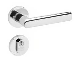 Fechadura 880 La Fonte Externo ST1 40 Roseta 323 Inox Lixado