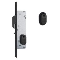 Fechadura 902 Bico de Papagaio Para Porta de Correr Espelho Preto Fosco 18mm Stam Fechadura 902 Bico de Papagaio Para Porta de Correr Espelho Preto Fosco 18mm Stam