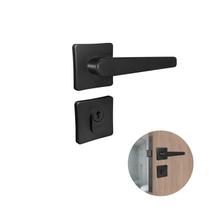 Fechadura Ágata Máquina 40mm Preta Maçaneta Redonda