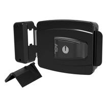 Fechadura AGL-Mini 12V Preta - Compacta e Segura para Espaços Pequenos