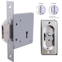 Fechadura Arouca 4006 Interna Porta de correr Chave Dobravel Com Concha Fechadura Arouca 4006 Interna Porta de correr Chave Dobravel Com Concha