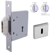 Fechadura Arouca 4006 Interna Porta de correr Roseta Quadrada