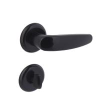Fechadura Arouca Banheiro Polo 55mm Roseta Em Nylon Preto Fechadura Arouca Banheiro Polo 55mm Roseta Em Nylon Preto