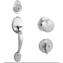 Fechadura Arouca Blim Blim 650 Zamak Cromo Escovado Porta de Entrada-Duda Ferragens