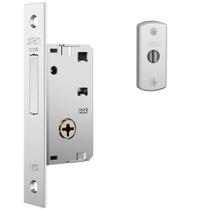 Fechadura Auxiliar 1003 com Espelho de Inox Polido - 80071 - STAM