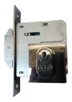 Fechadura auxiliar gold para porta pivotante - modelo 2006 - acabametos quadrado