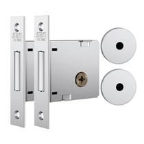 Fechadura Auxiliar Inox Tetra 40mm - Stam 1004 (Par)