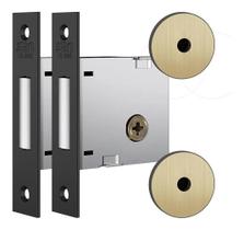 Fechadura Auxiliar Oxidado Tetra Stam 1004 Par Com 4 Chaves