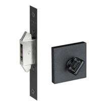 Fechadura Auxiliar Para Porta Banheiro De Correr Preto Pado