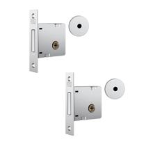 Fechadura Auxiliar Tetra 1004 Dupla Cromada Stam Fechadura Auxiliar Tetra 1004 Dupla Cromada Stam