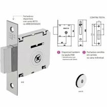 Fechadura auxiliar tetra broca 40mm com 4 chaves 3f