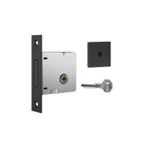 Fechadura auxiliar trava de segurança tetra stam 1004 preta preto 40mm quadrada rq1 Fechadura auxiliar trava de segurança tetra stam 1004 preta preto 40mm quadrada rq1