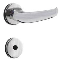 Fechadura Banheiro 5400 R66 MZ271 40mm Roseta Cromo Acetinado Papaiz